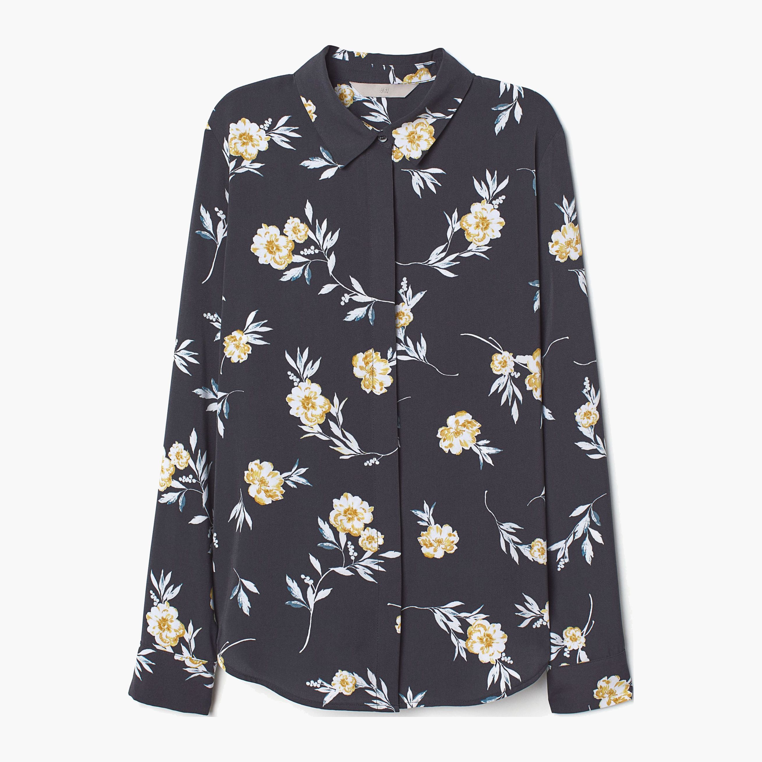 

Блузка H&M XAZ144526RBFJ  Темно-серая, Блузка H&M XAZ144526RBFJ 36 Темно-серая