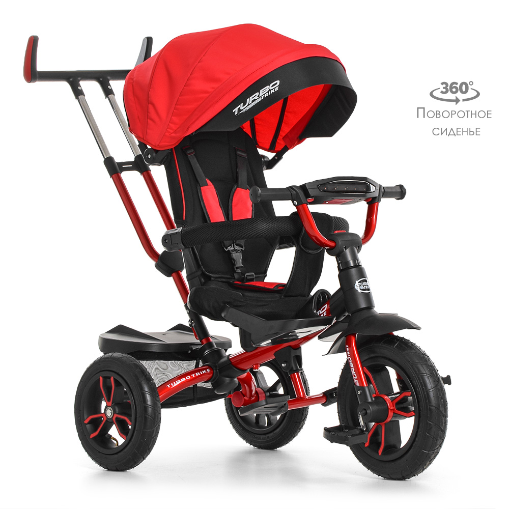 

Велосипед з батьківською ручкою триколісний TURBOTRIKE M 4058-1 Червоний