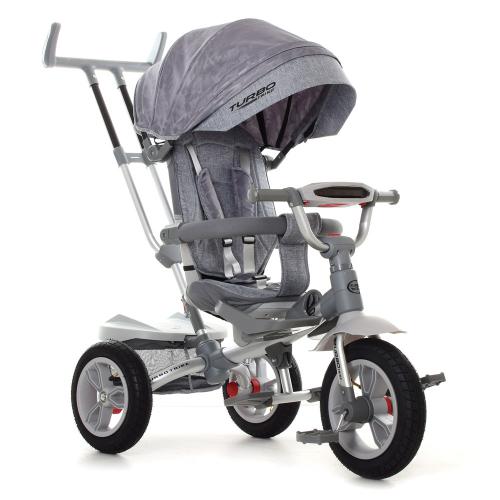 

Велосипед з батьківською ручкою триколісний TURBOTRIKE M 4058-19 Сірий