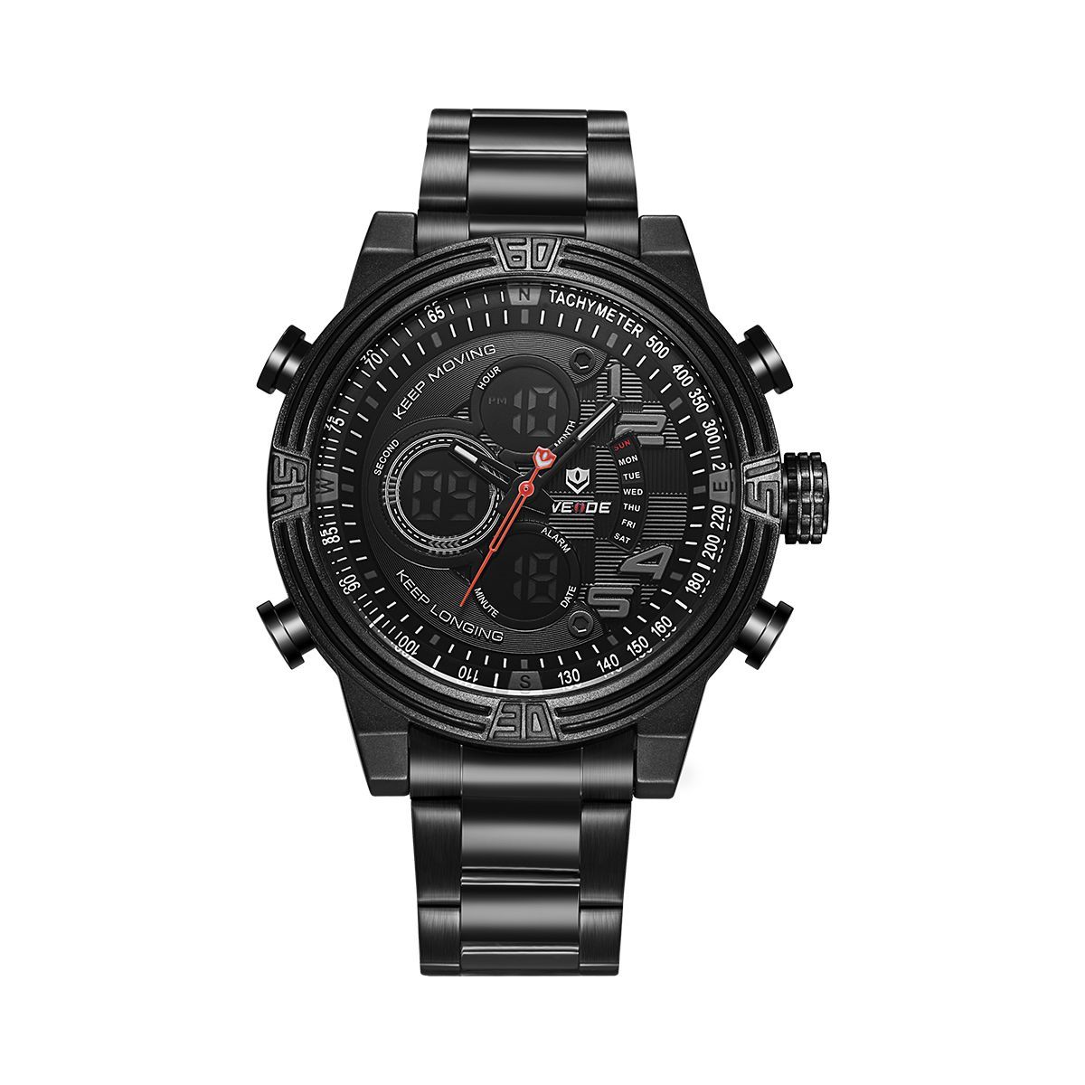 

Часы Weide Black WH5209B-1C SS (WH5209B-1C)