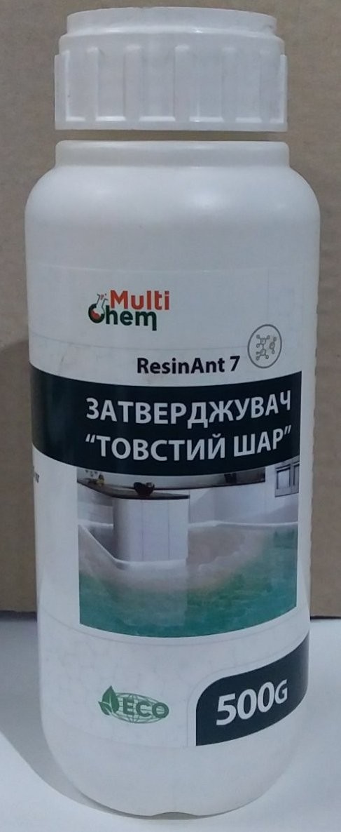 

Отвердитель бесцветный для толстых слоёв ResinAnt 7 0.5 кг