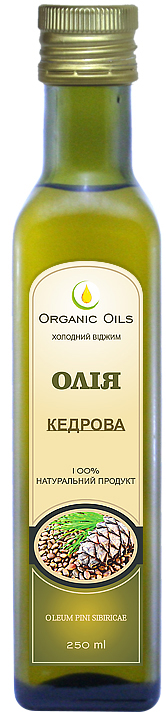 Акція на Масло Organic Oils Кедровое 250 мл (4820188520543) від Rozetka UA