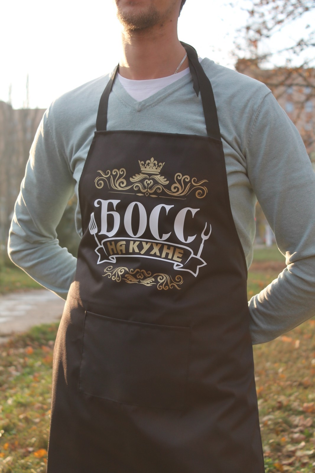 

Фартук SHOP PAN с надписью " Босс на кухне "