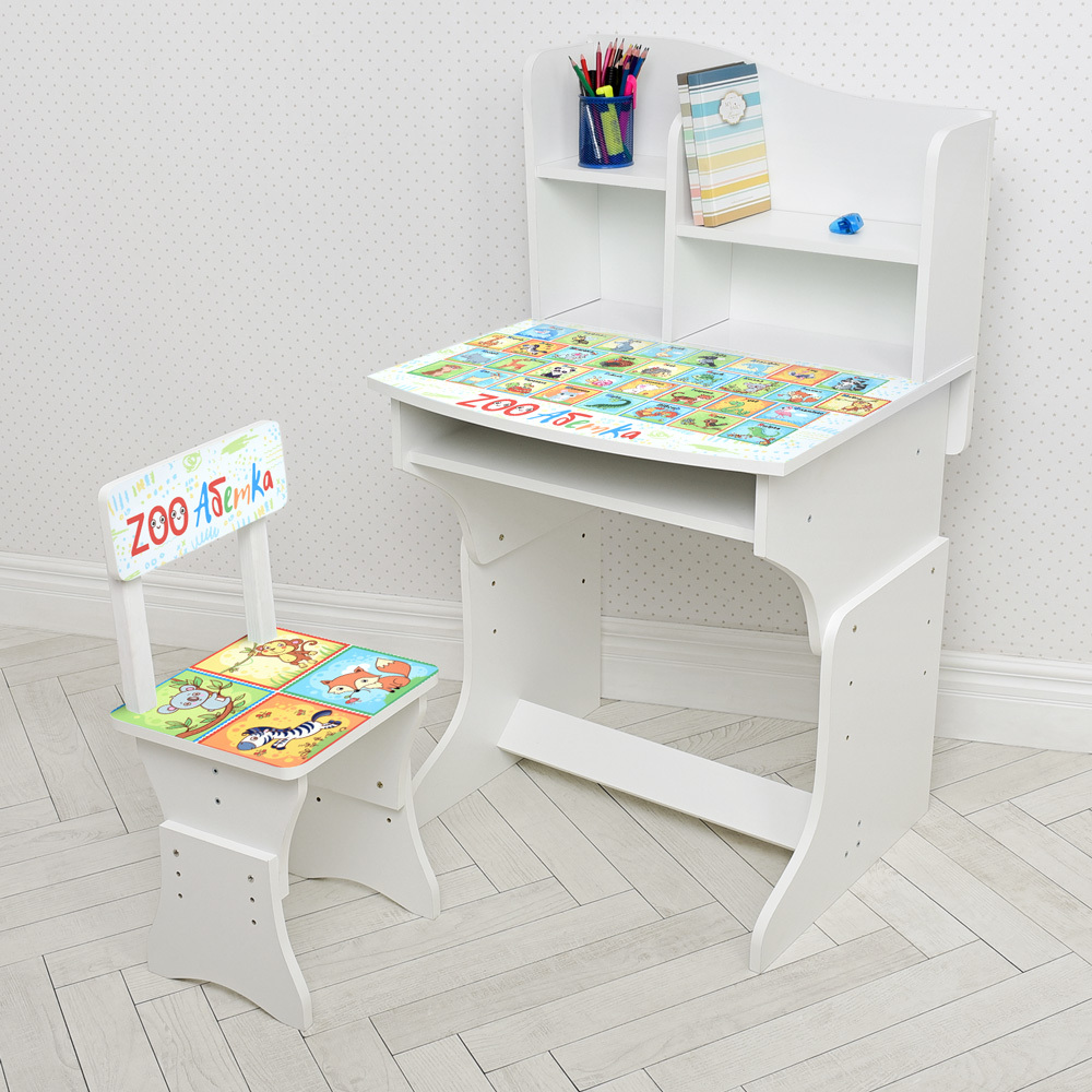 

Парта Bambi Алфавит 904-145 White / Color (904-145)