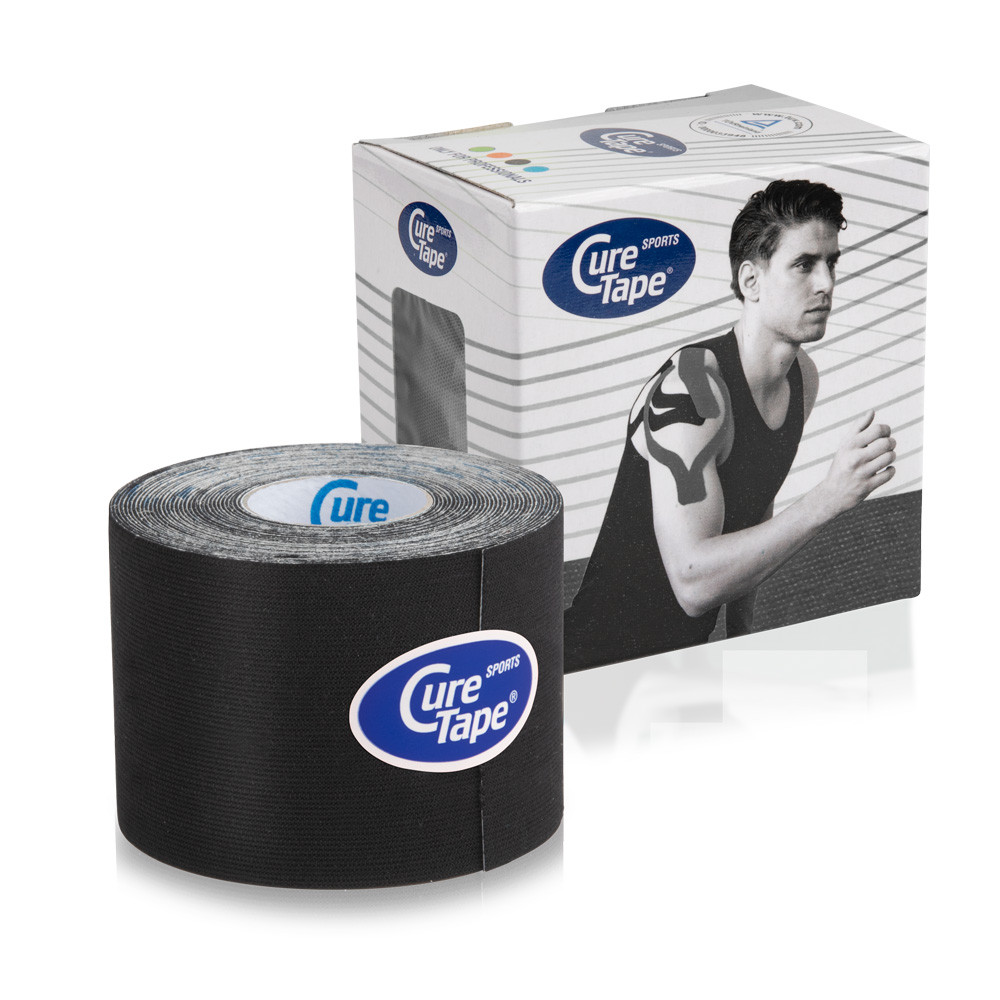 

Кинезио тейп CureTape SPORTS 5см х 5м черный