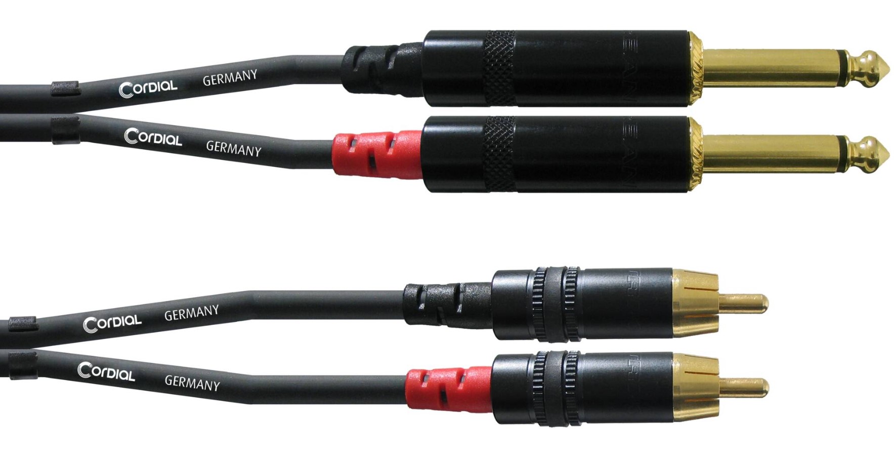 

Коммутационный кабель 2хJack 6.3 — 2хRCA 1.5м Cordial CFU 1,5 PC