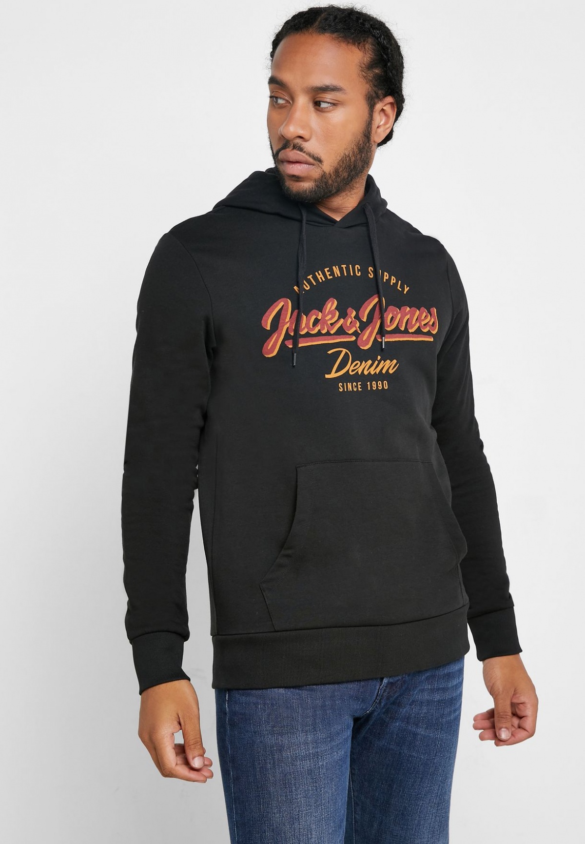 

Худи Jack & Jones  черный 12157324Black, Худи Jack & Jones XL черный 12157324Black