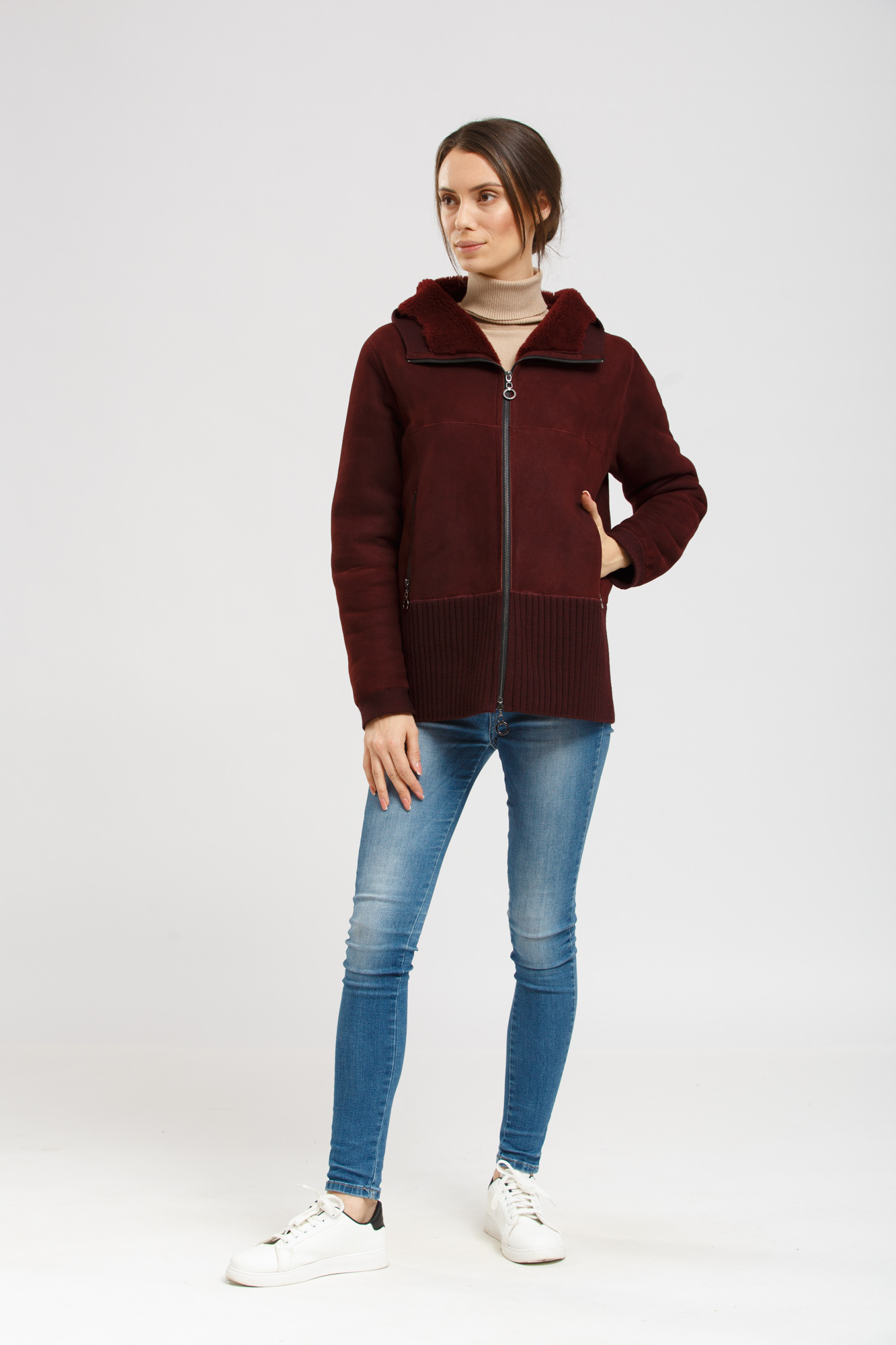 

Дубленка CVK Brand  бордовый (20-00289, Дубленка CVK Brand 36 бордовый (20-00289)
