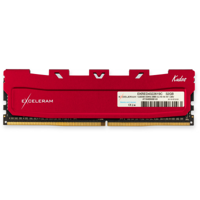 

Модуль памяти для компьютера DDR4 32GB 2666 MHz Red Kudos eXceleram (EKRED4322619C)