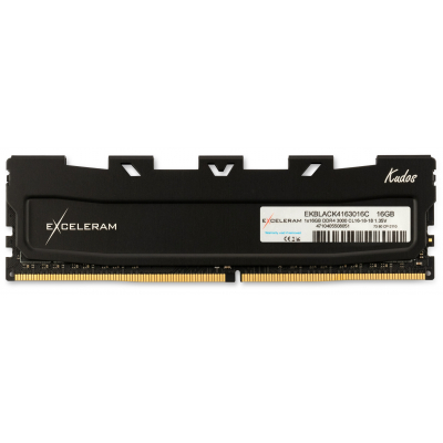 

Модуль памяти для компьютера DDR4 16GB 3000 MHz Black Kudos eXceleram (EKBLACK4163016C)