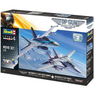 

Сборная модель Revell Истребители F-14 и F/A-18E из фильма Top Gun. Масштаб 1:72 (RVL-05677)