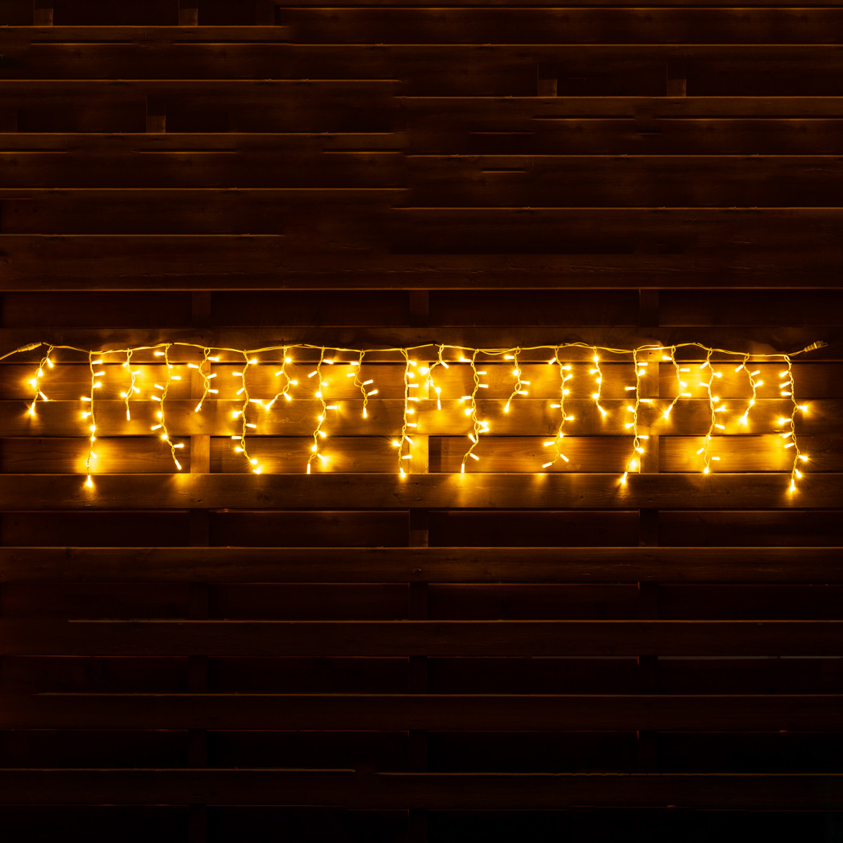 

Электрогирлянда-штора LED уличная Yes Fun 150 ламп IP65 тепло-белая белый провод (801167)