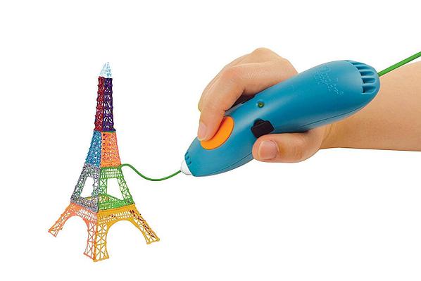 

Беспроводная аккумуляторная Детская 3D-ручка 3D Pen Start 2+ плюс 16 метра пластика с трафаретами Синяя