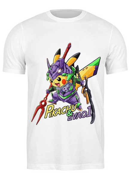 

Футболка  Gee! Белая с рисунком Evangelion Евангелион EV 01.09, Футболка 140 см Gee! Белая с рисунком Evangelion Евангелион EV 01.09