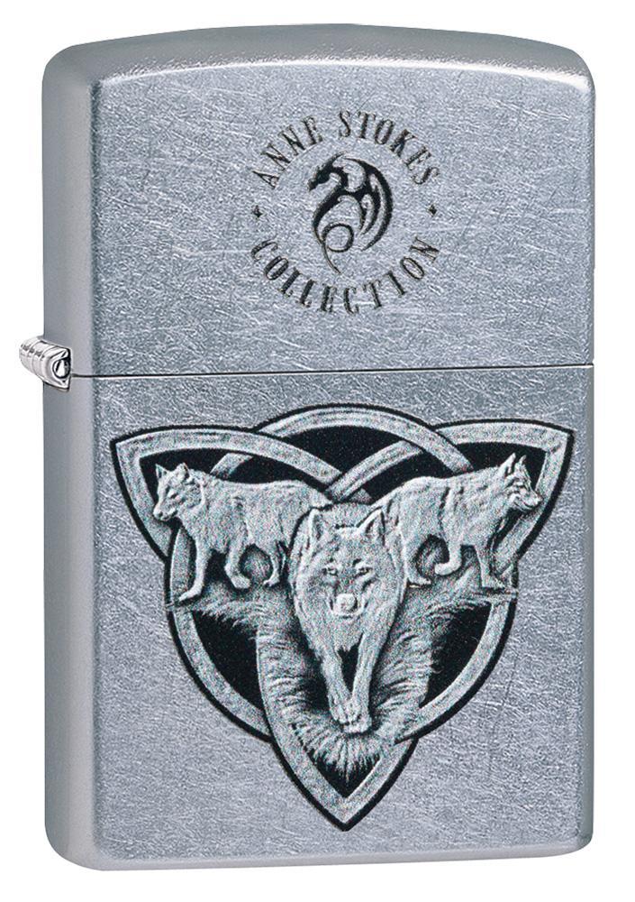 

Зажигалка Zippo ANNE STOKES Wolf Trio Canvas 49099