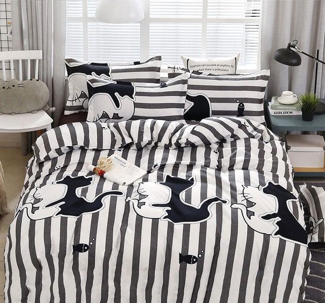 

Пододеяльник MirSon Бязь Premium 17-0474 Spring cats 200 x 220 см
