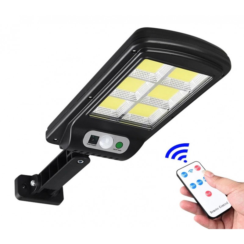 

Светодиодный уличный накладной светильник Solar Sensor Light BK-120-6COB настенный фасадный с креплением на солнечных батареях с датчиком движения и защитой от влаги (48784)
