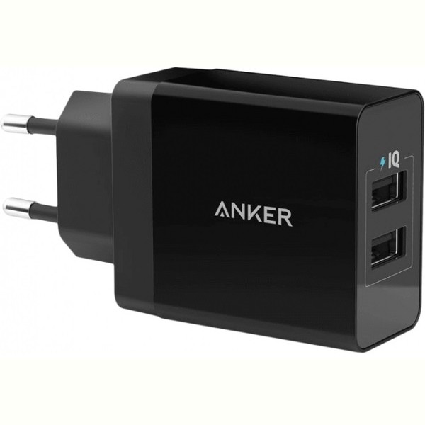 

Сетевое зарядное устройство Anker PowerPort2 24W/4.8A V3 Black