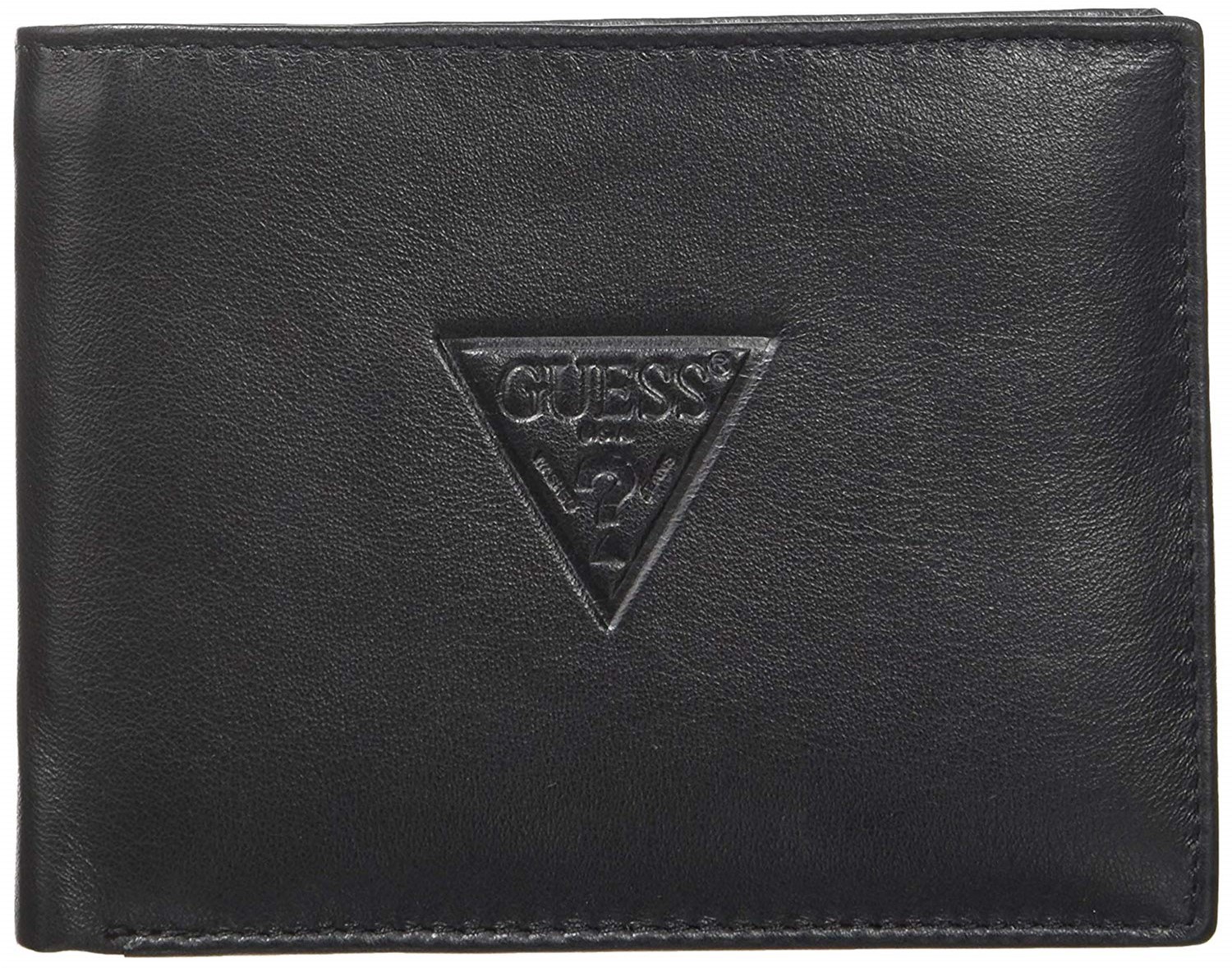 

Мужской кожаный кошелек Guess Beaumont SM2608LEA27-BLA Черный