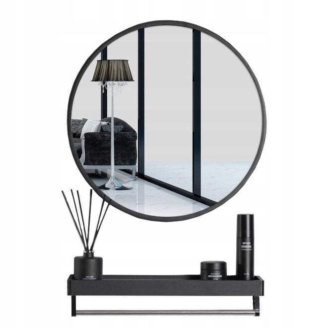 

Дзеркало Leobert LOFT Black-80 з полицею