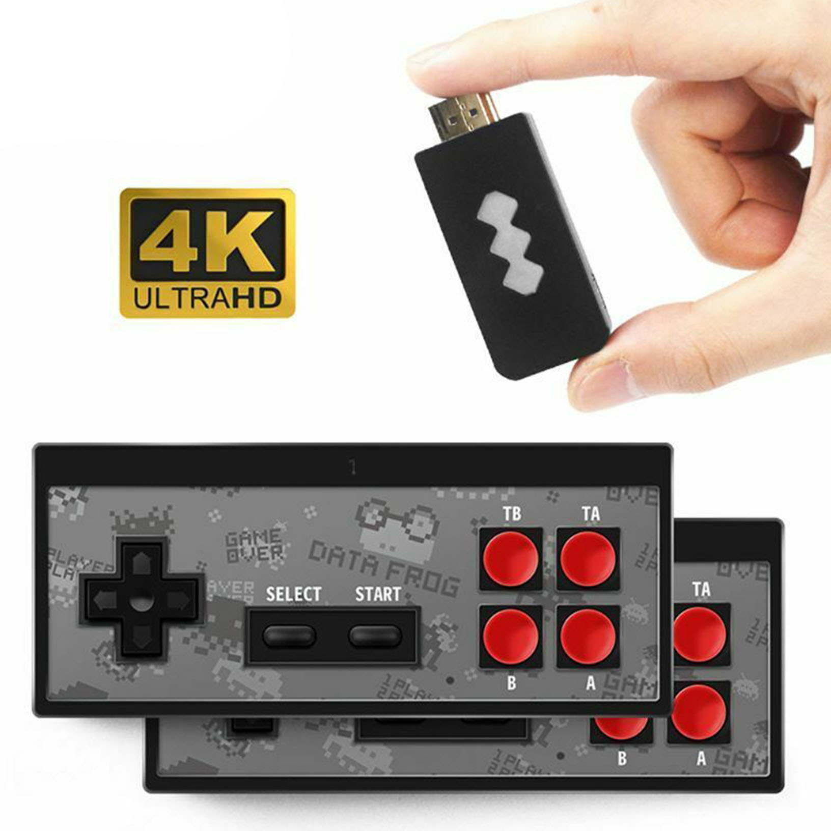 

Игровая приставка Y2 4K HDMI с 568 классическими играми мини ретро консоль 2 беспроводных контроллера