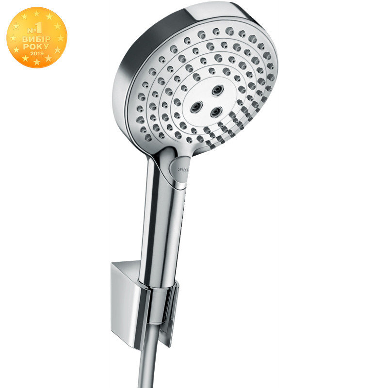 

Душевой набор Hansgrohe RAINDANCE Select S 120 3jet Powder Rain хром 27668000