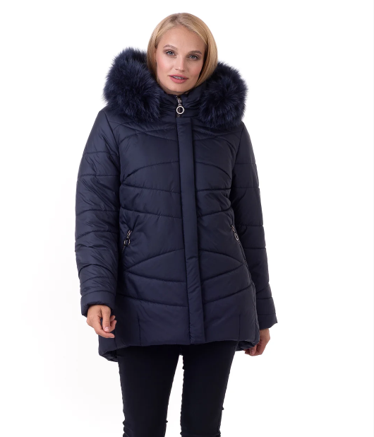 

Пуховик Maha 162 62 Синий песец