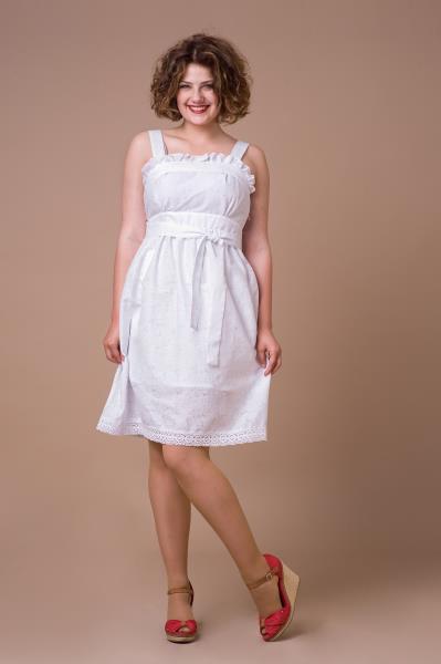 

Платье Style-Nika Кристи  Белое 675, Платье Style-Nika Кристи 46 Белое 675