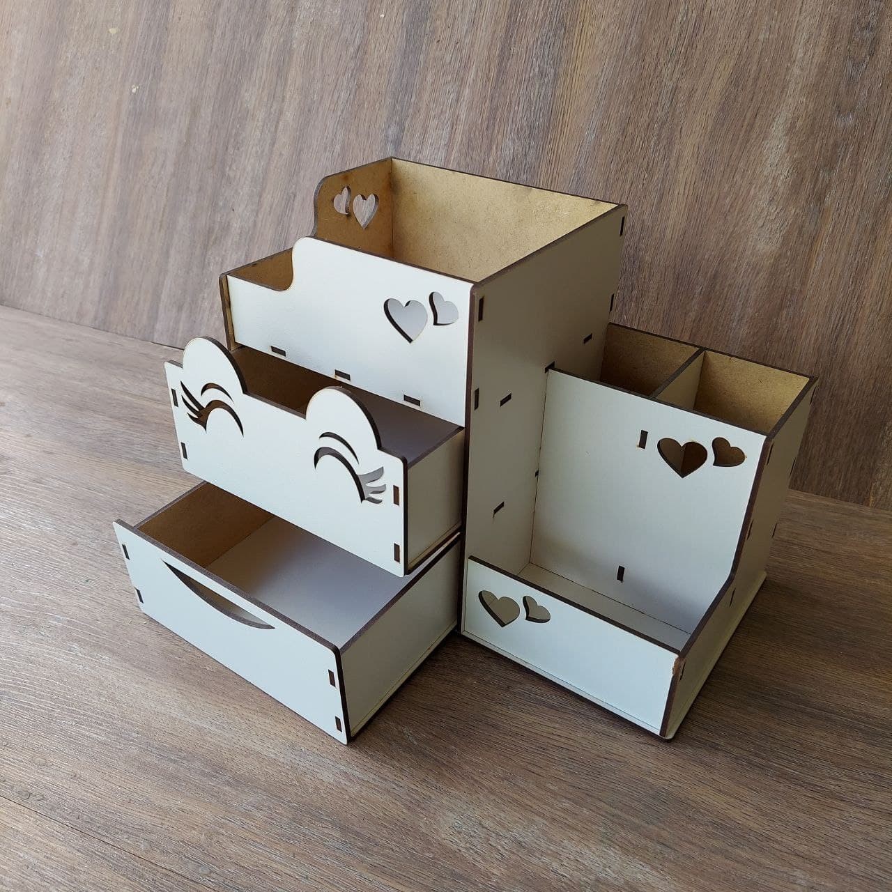 

Подставка Wooden Organizer для канцелярских принадлежностей, белый