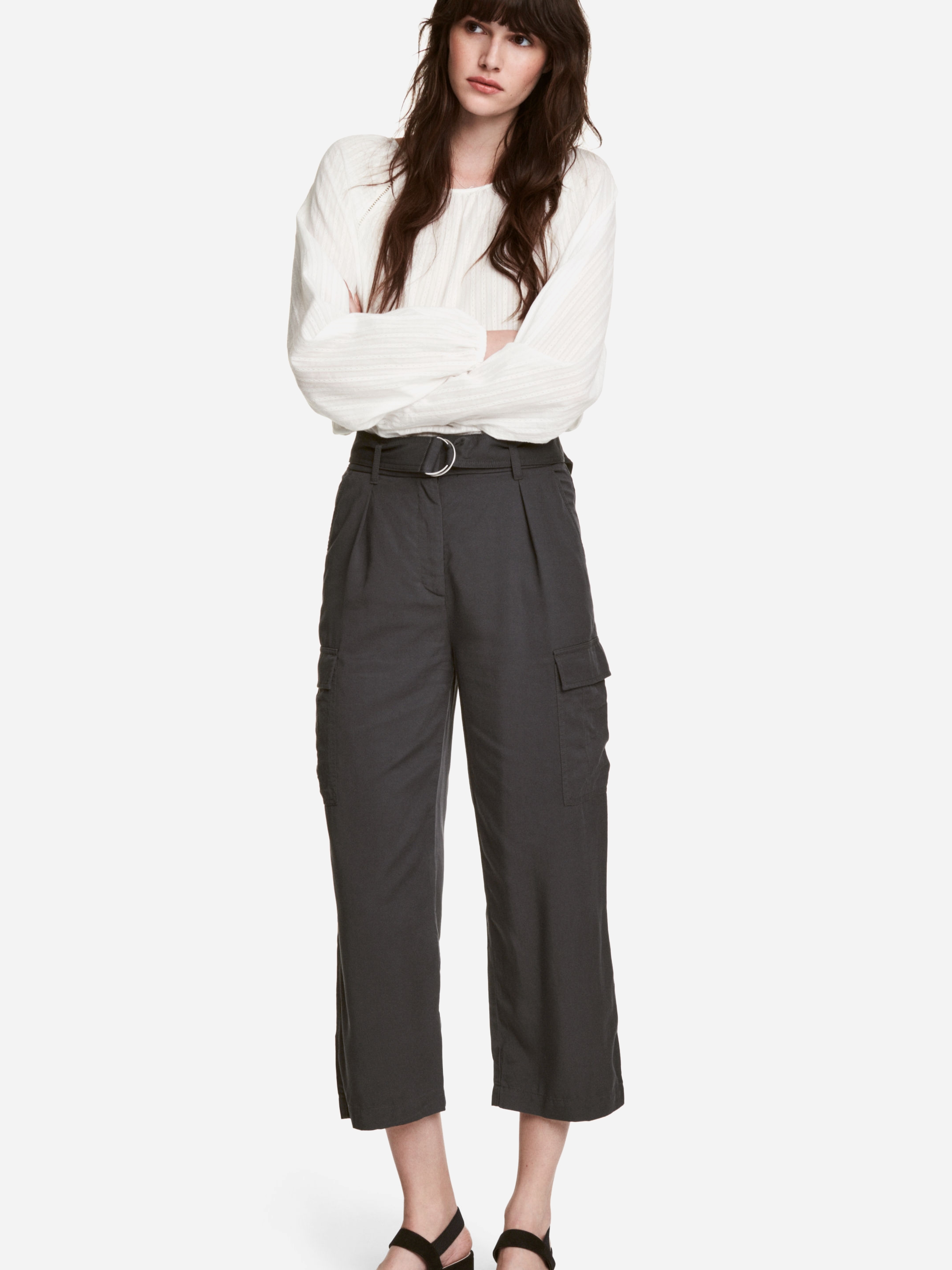 

Брюки H&M XAZ122083BJAL  Темно-серые, Брюки H&M XAZ122083BJAL 42 Темно-серые