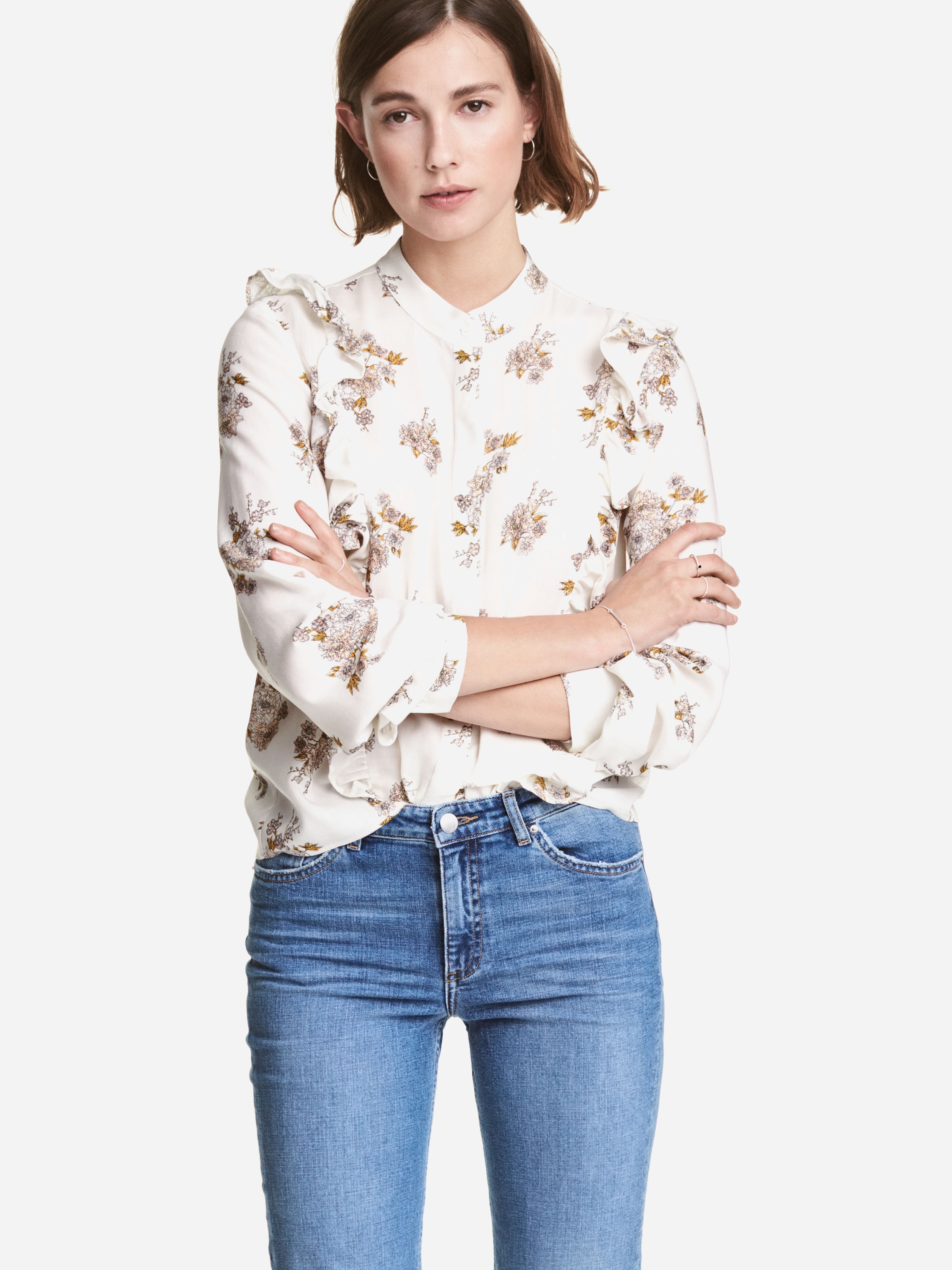 

Блузка H&M XAZ050833TGOK  Белая, Блузка H&M XAZ050833TGOK 36 Белая