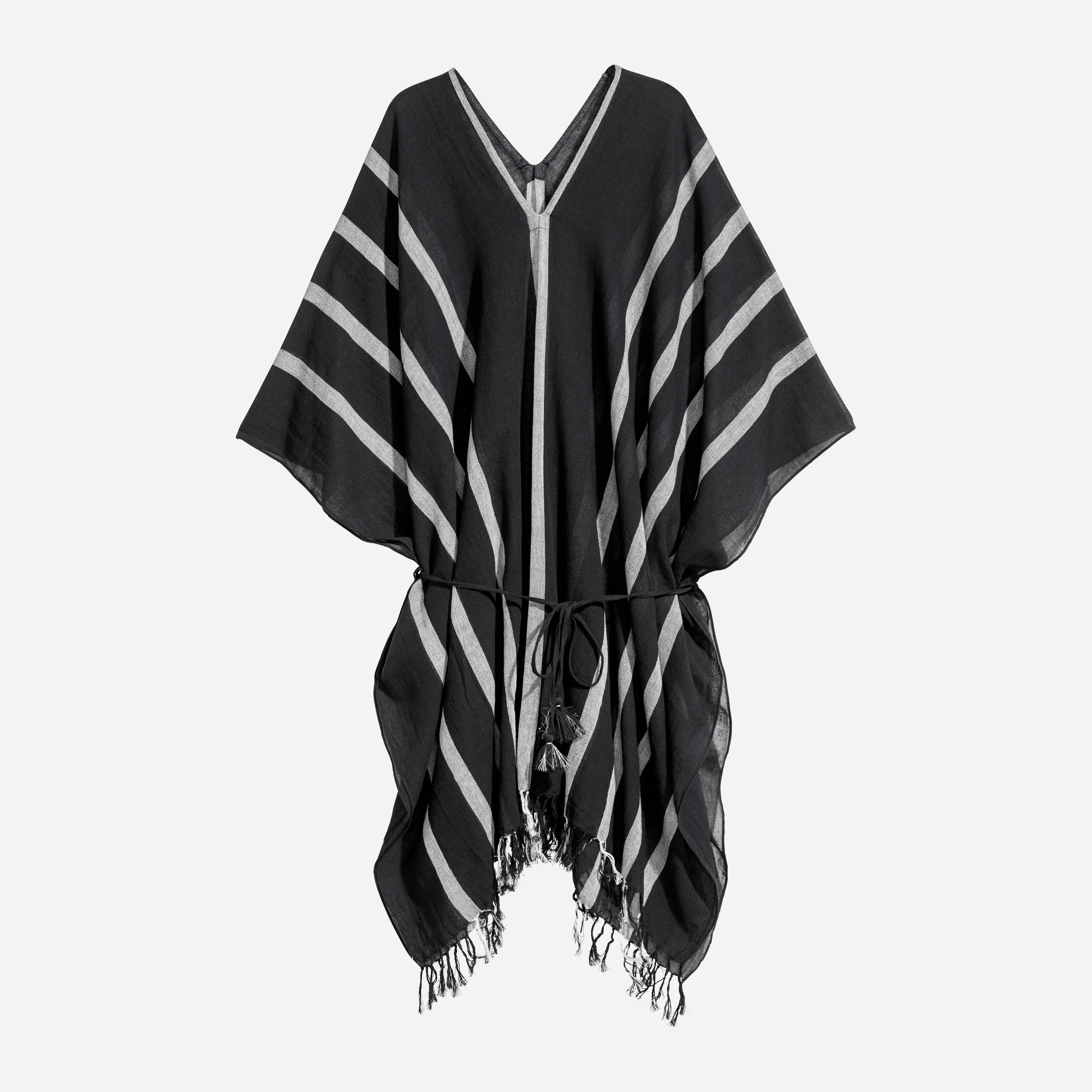 

Накидка H&M XAZ086855TTQU One Size Черная с белым