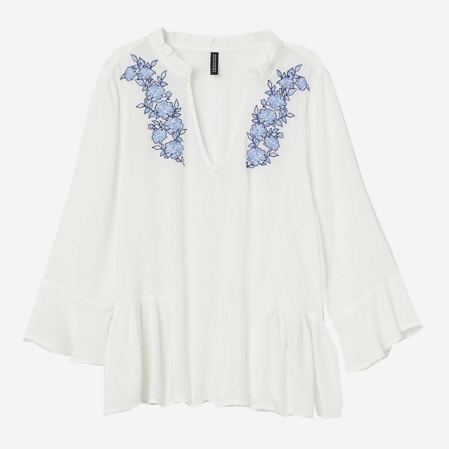 

Блузка H&M Divided XAZ173733ZZRV  Белая, Блузка H&M Divided XAZ173733ZZRV 38 Белая
