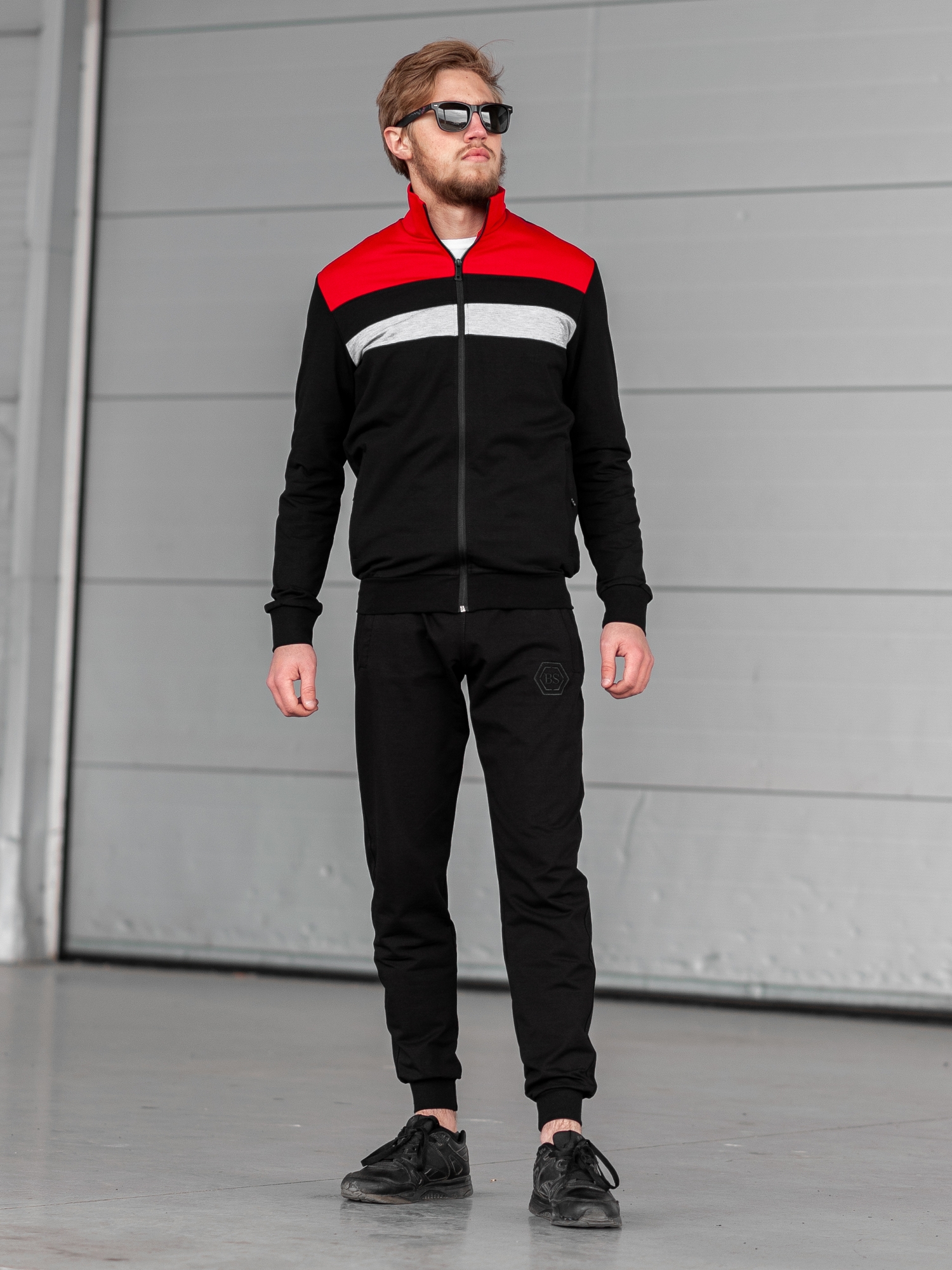 

Чоловічий спортивний костюм BERSENSE STANCE червоний, M