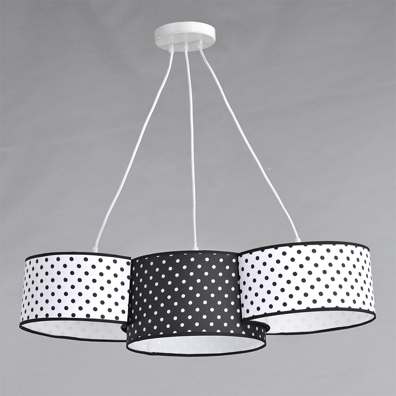 

Люстра підвісна Light House NM-14735/3 WT+BK+WT E27 TK біла