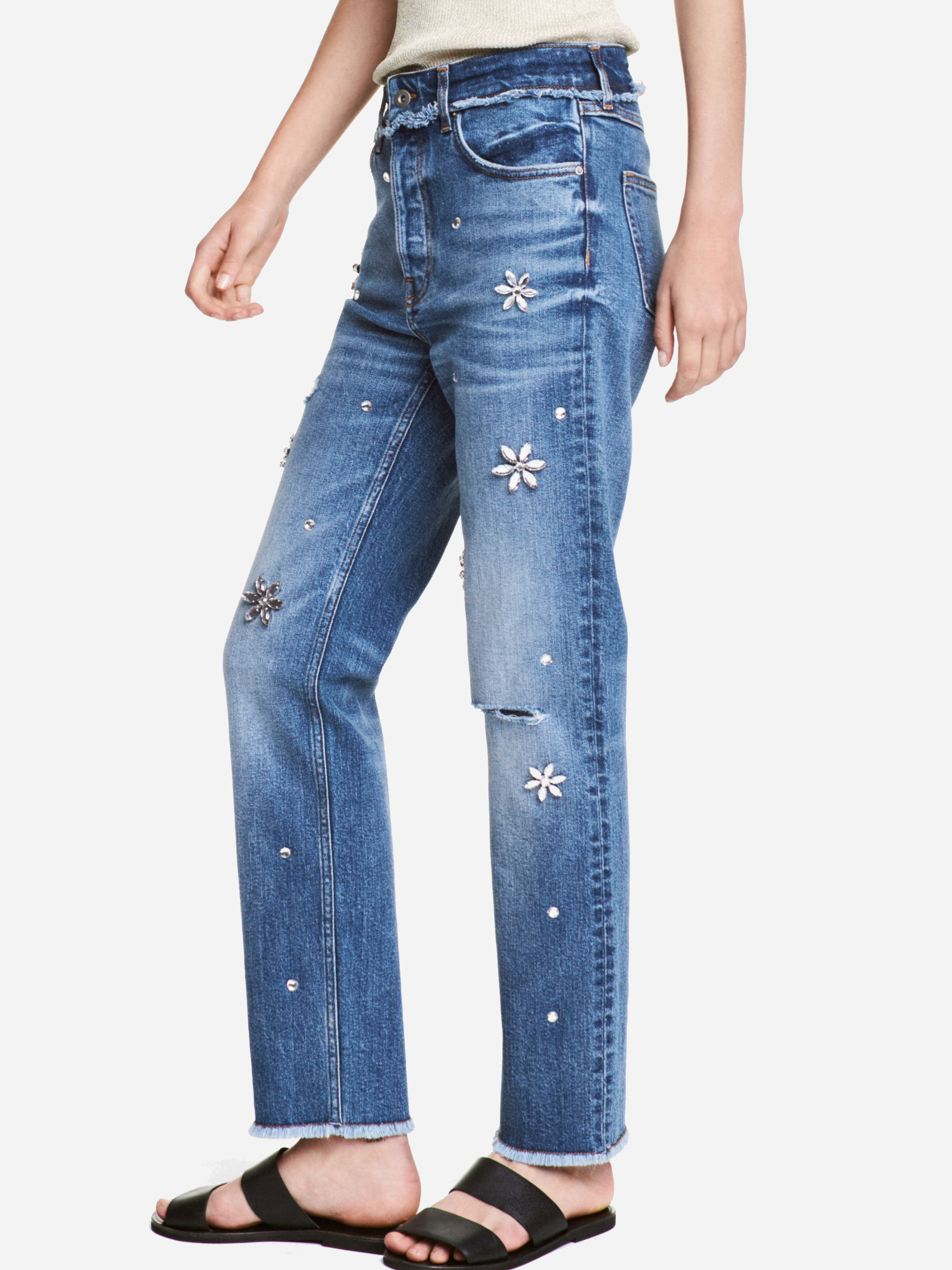 

Джинсы H&M 5630026-AAPR 38 Синие