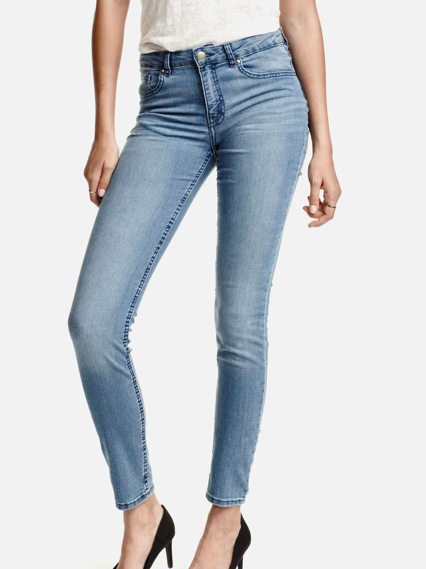 

Джинсы H&M 3559534-ACWX 36 Светло-синие