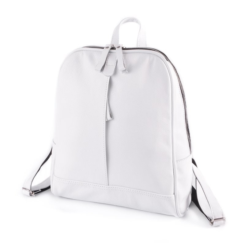 

Женская кожаный рюкзак KM Белый (KM-260)