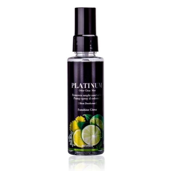 

Дезодорант для обуви с нано частицами платины и цитрусовым ароматом Columbus Platinum Odor Clean Mist, 100 мл