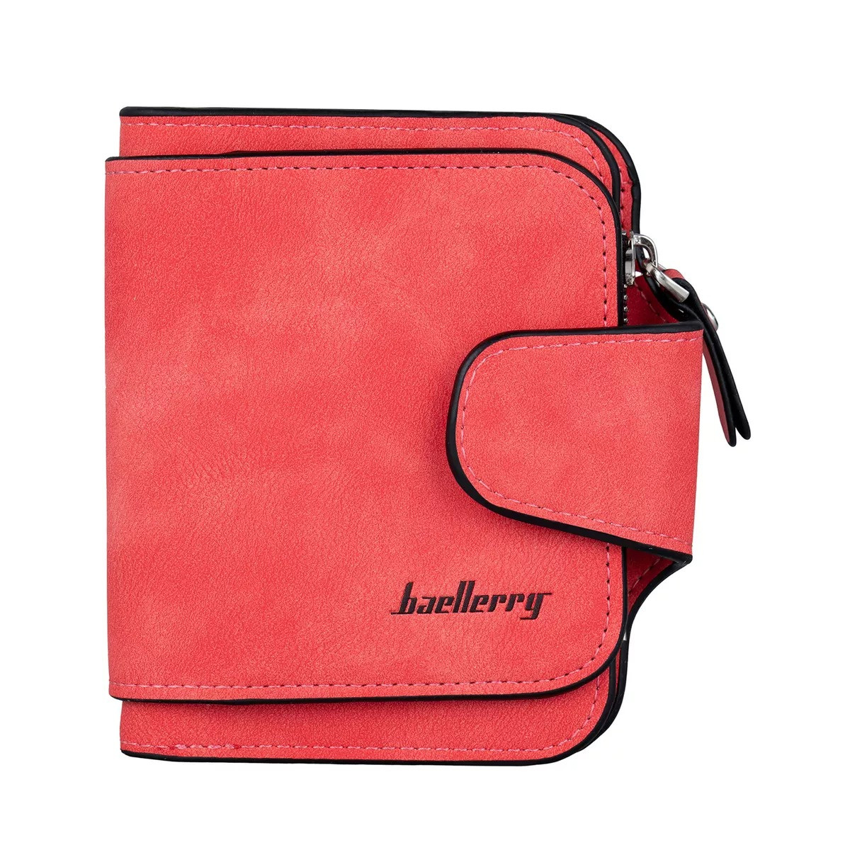 

Женский замшевый кошелек-портмоне Baellerry Forever Mini Коралловый