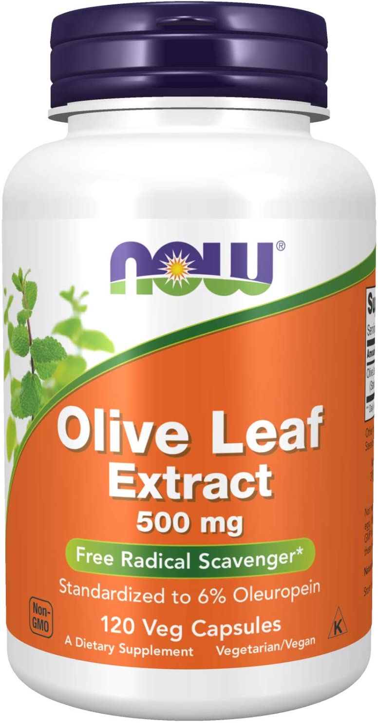 

NOW Olive Leaf Extract 500 mg Veg Capsules 120 капсул (4384303811)