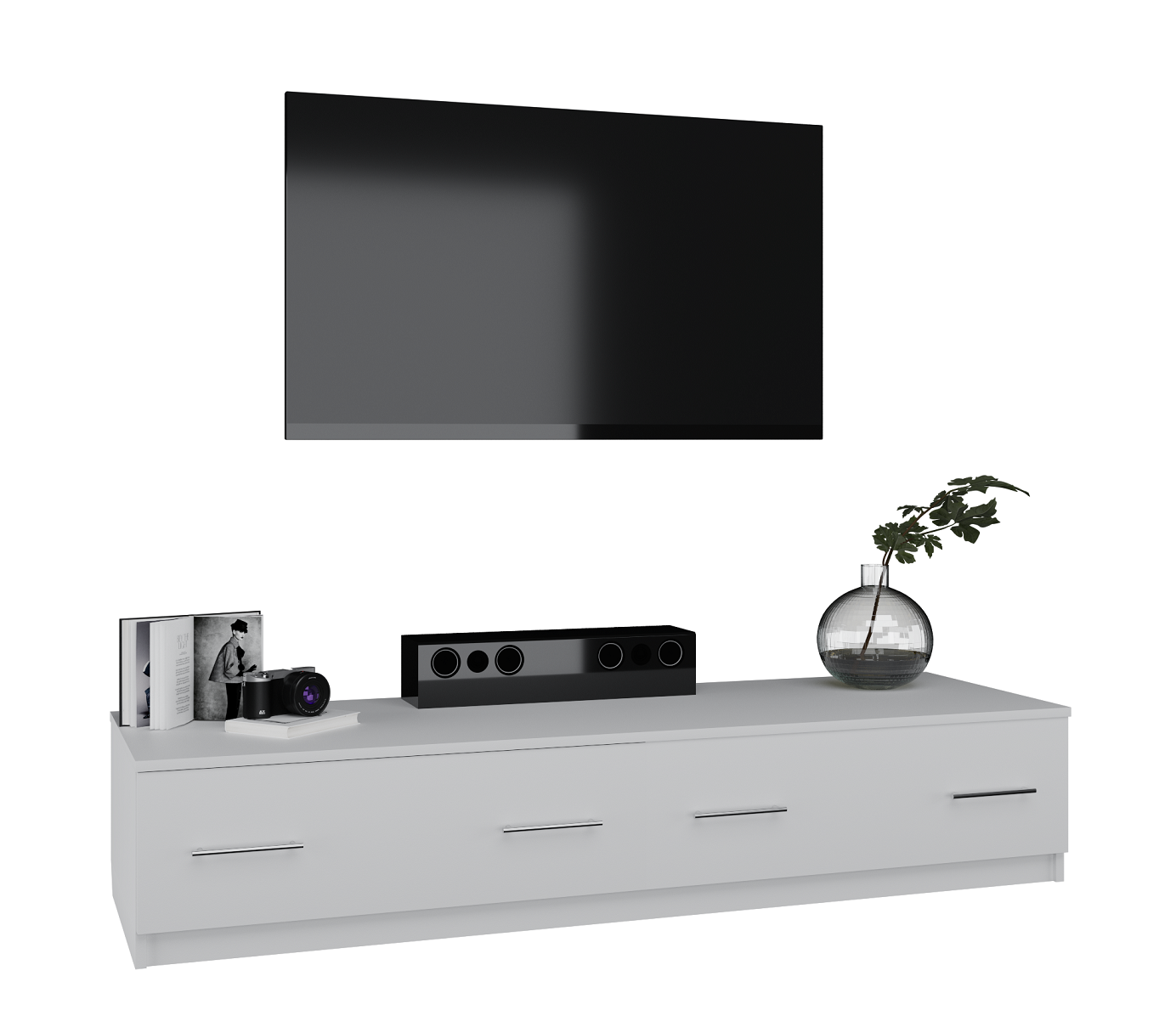 

Тумба под телевизор MebelLoft Соджорно белый 0805