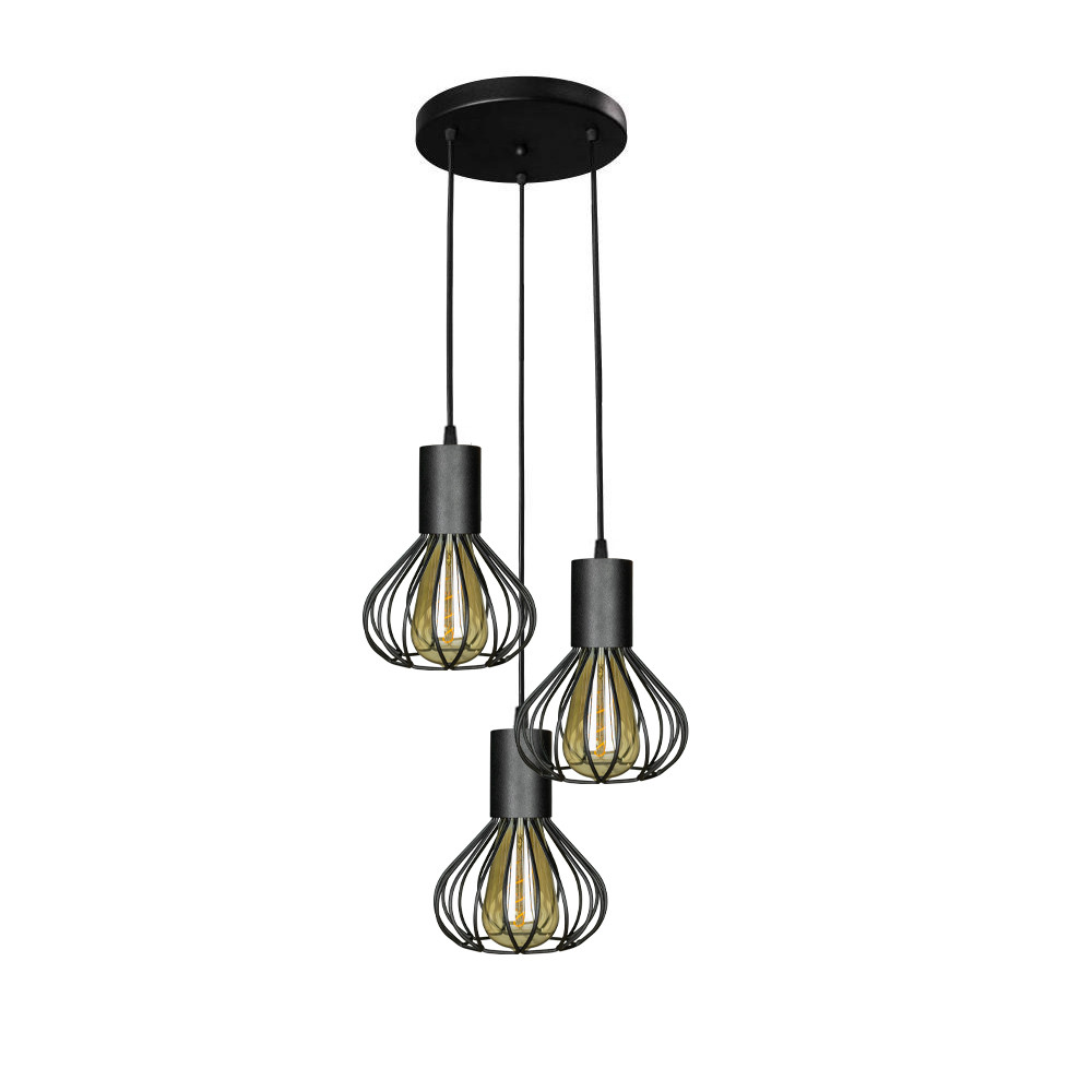 

Светильник лофт подвесной на круглом основании MSK Electric NL 1415-3R