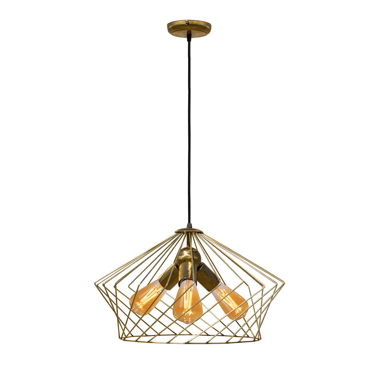 

Люстра лофт подвесная MSK Electric NL 3329-3 BN бронза