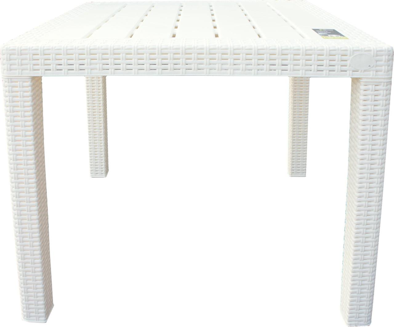 

Стол пластиковый малый Rattan 789х789х701мм сливочный