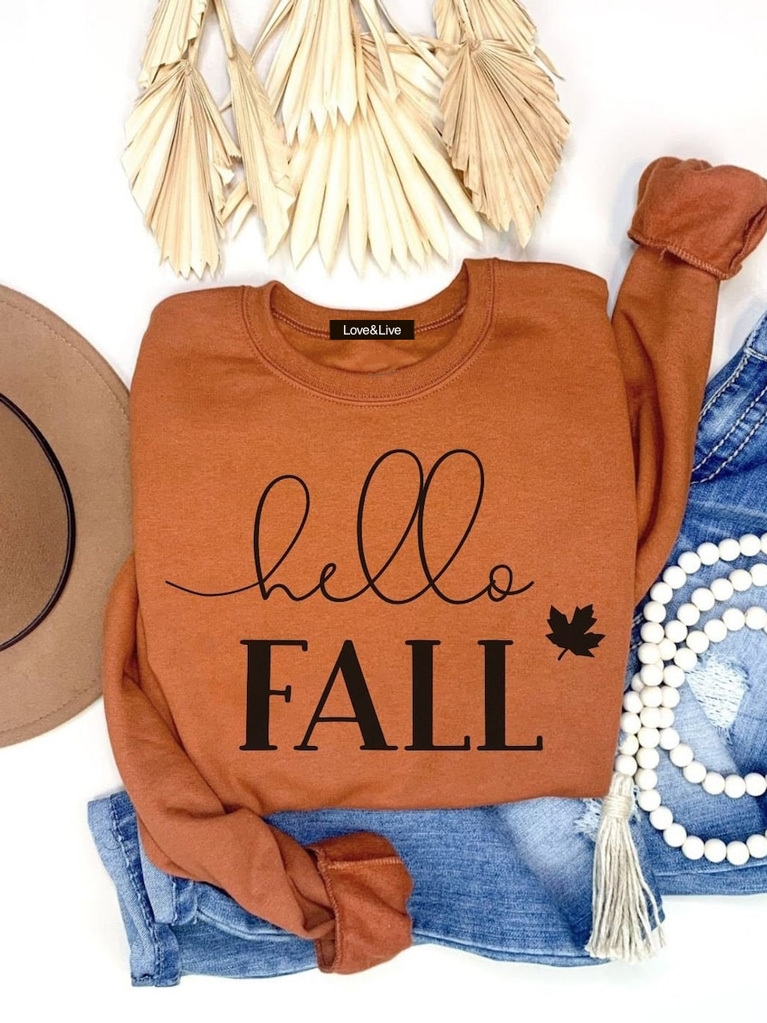 

Свитшот Love&Live Hello fall LLP01086  Коричневый, Свитшот Love&Live Hello fall LLP01086 XL Коричневый