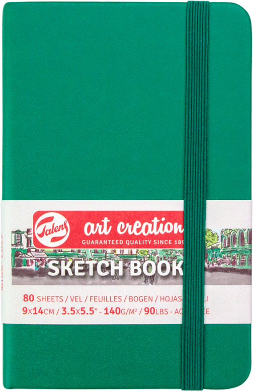 

Блокнот для графики Royal Talens Art Creation 140 г/м2 9 х 14 см 80 листов Forest Green (8712079467081)
