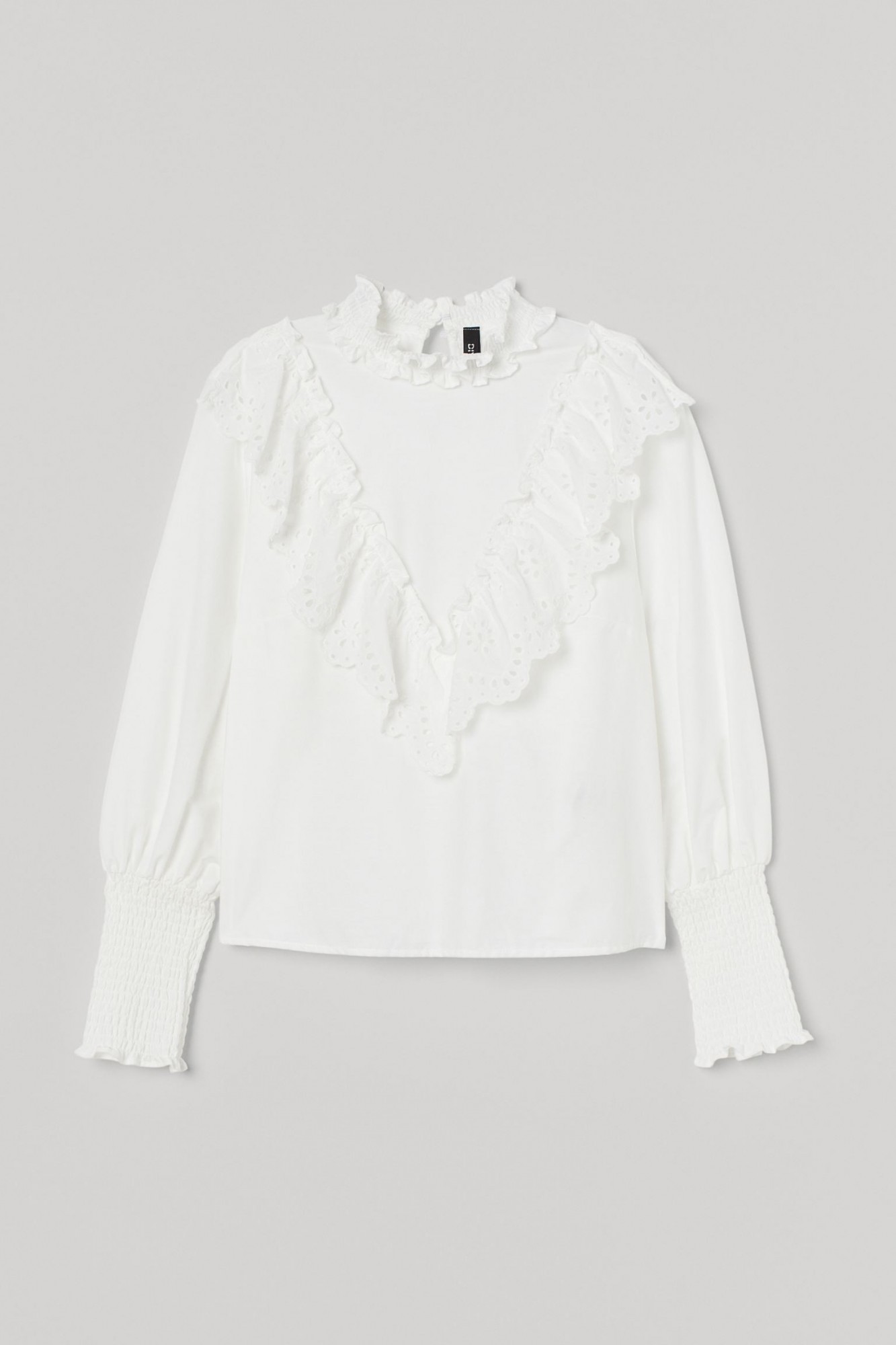 

Блуза с вышивкой H&M L Белый 8865572dm