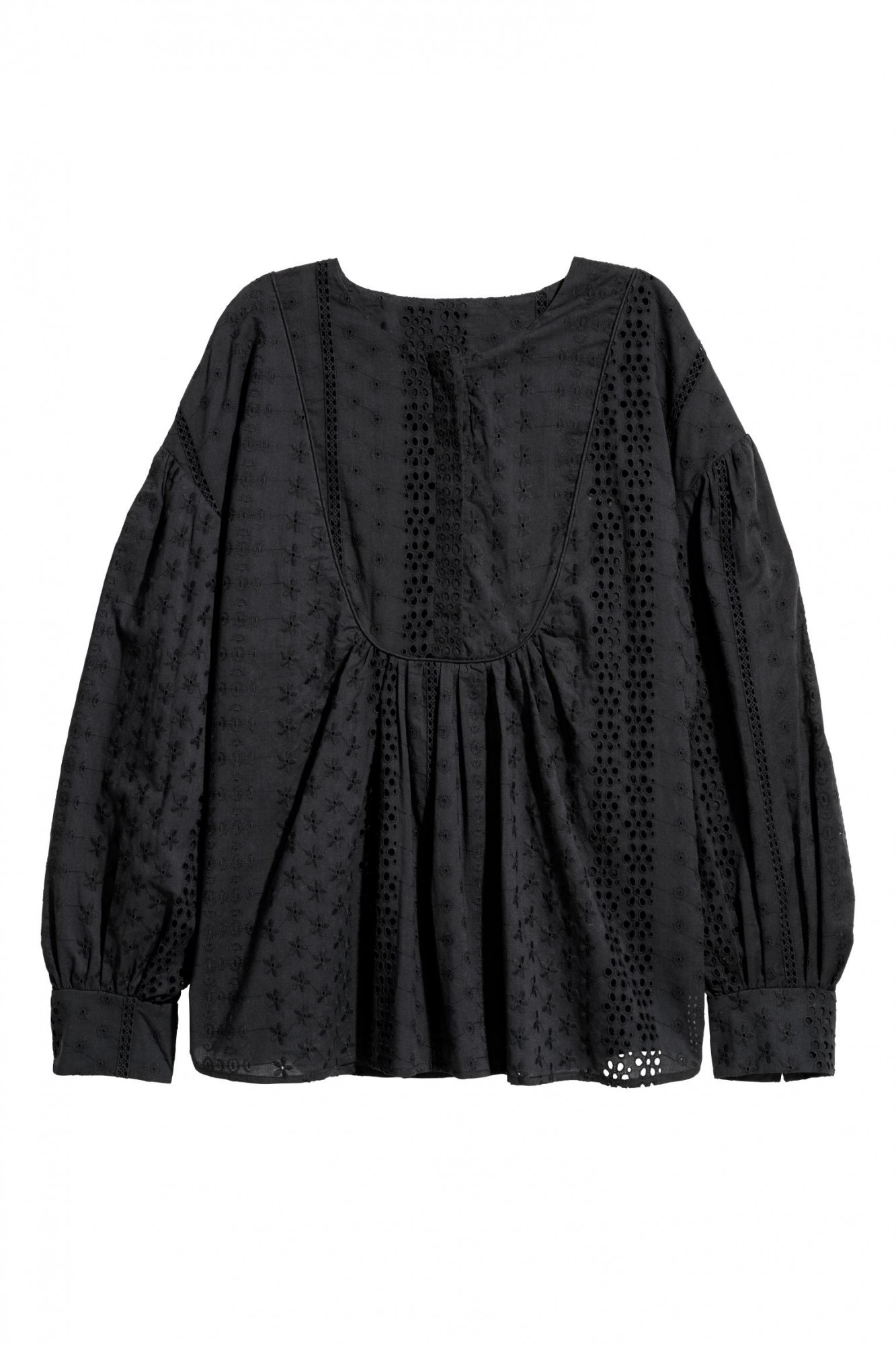 

Блуза с вышивкой H&M 34 Черный 6449677sdm