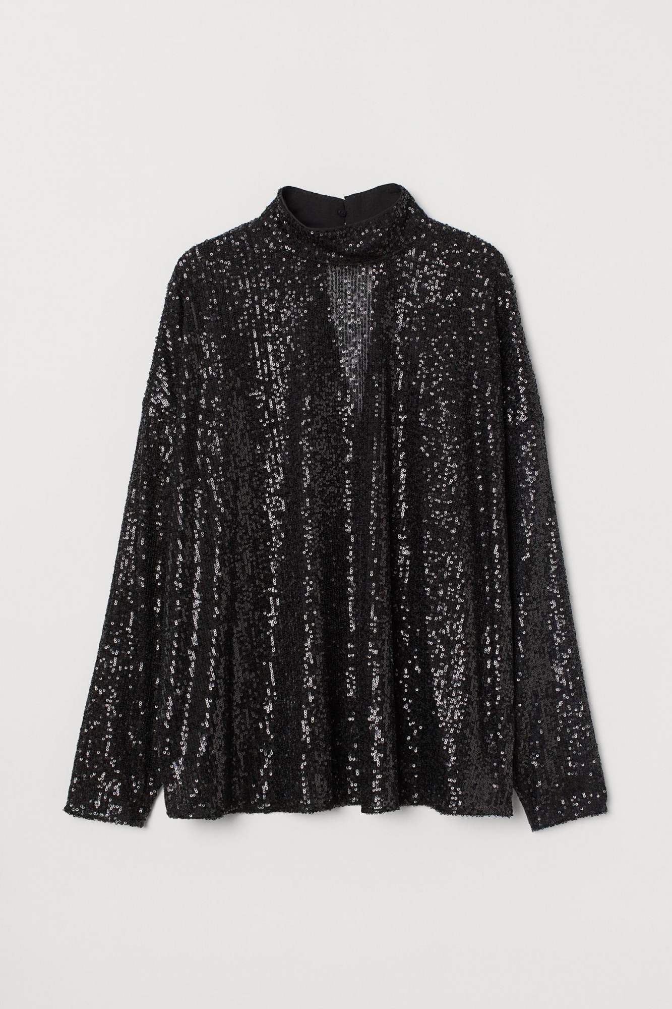 

Блуза с пайетками H&M S Черный 9278932sm